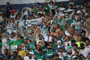 Brazilian Soccer Championship: Palmeiras vs Goias. August 7, 2022, Sao Paulo, Brazil: Brazilian President Jair Bolsonaro during the soccer match between Palmeiras and Goias, valid for the 21st round of the Brazilian Soccer Championship