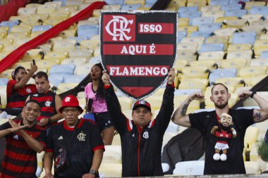 Libertadores Soccer Cup - Quarterfinals: Flamengo vs Corinthians. Soccer match between Flamengo and Corinthians for the second leg of Libertadores Soccer Cup - Quarterfinals, held at  Maracana stadium, in Rio de Janeiro, on Tuesday (9)