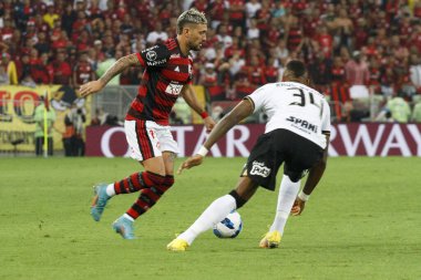 Libertadores Soccer Cup - Quarterfinals: Flamengo vs Corinthians. Soccer match between Flamengo and Corinthians for the second leg of Libertadores Soccer Cup - Quarterfinals, held at  Maracana stadium, in Rio de Janeiro, on Tuesday (9)