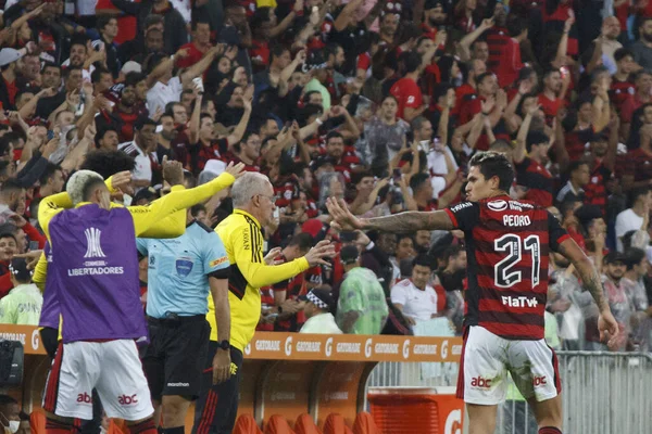 Libertadores Soccer Cup Quarterfinals Flamengo Corinthians Soccer Match Flamengo Corinthians — Stok Foto