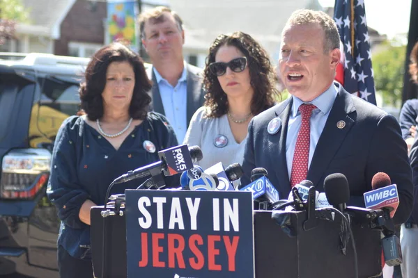New Jersey Leaders Announce New State Legislation Combat Nyc Congestion — Stock Photo, Image