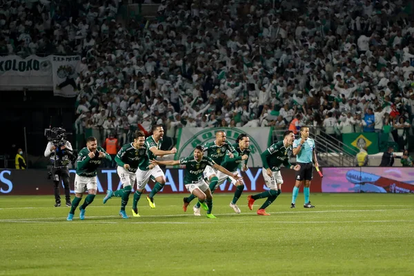 Libertadores Soccer Cup Quarterfinals Palmeiras Atletico Mineiro August 2022 Sao — Zdjęcie stockowe