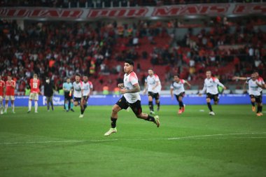 Sudamericana Soccer Cup - Quarterfinals - Internacional vs Melgar. August 11, 2022, Porto Alegre, Rio Grande do Sul, Brazil: Soccer match between Internacional and Melgar, valid for the Sudamericana Soccer Cup, held at the Beira-Rio stadium