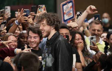 Jack Harlow performs live at NBC Todays Citi Summer Concert Series at Rockefeller Plaza. August 12, 2022, New York, USA: American Rapper, Jackman Thomas Harlow from Louisville, Kentucky 