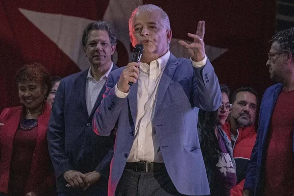 Υποψήφιος Για Την Κυβέρνηση Του Σάο Πάολο Fernando Haddad Και — Φωτογραφία Αρχείου