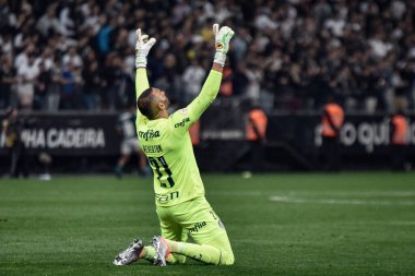 Brazilian Soccer Championship: Corinthians vs Palmeiras. August 13, 2022, Sao Paulo, Brazil: Soccer match between Corinthians and Palmeiras, valid for the 22nd round of Brazilian Soccer Championship, held at Neo Quimica Arena, in Sao Paulo