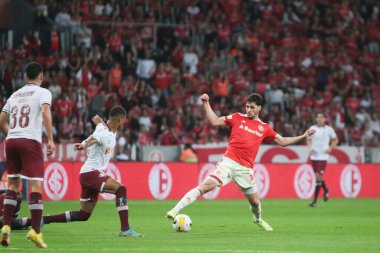 Brazilian Soccer Championship: Internacional vs Fluminense. August 14, 2022, Porto Alegre, Rio Grande do Sul, Brazil: Soccer match between Internacional and Fluminense, valid for the 22nd round of Brazilian Soccer Championship