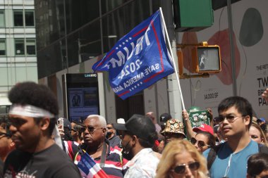 The Dominican Day Parade 2022. August 14, 2022, New York, USA: The Dominican Day Parade 2022 is back for in person parade after the suspension due to the COVID-19 pandemic. The concentration starts at 1pm from 36th, 37th and 38th streets 