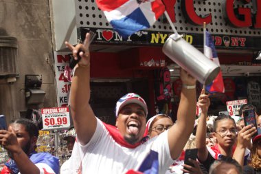 The Dominican Day Parade 2022. August 14, 2022, New York, USA: The Dominican Day Parade 2022 is back for in person parade after the suspension due to the COVID-19 pandemic. The concentration starts at 1pm from 36th, 37th and 38th streets 