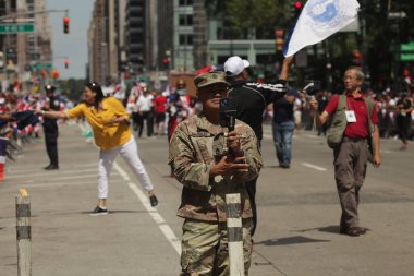 The Dominican Day Parade 2022. August 14, 2022, New York, USA: The Dominican Day Parade 2022 is back for in person parade after the suspension due to the COVID-19 pandemic. The concentration starts at 1pm from 36th, 37th and 38th streets 
