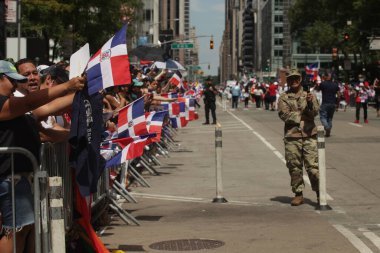 The Dominican Day Parade 2022. August 14, 2022, New York, USA: The Dominican Day Parade 2022 is back for in person parade after the suspension due to the COVID-19 pandemic. The concentration starts at 1pm from 36th, 37th and 38th streets 