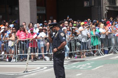 The Dominican Day Parade 2022. August 14, 2022, New York, USA: The Dominican Day Parade 2022 is back for in person parade after the suspension due to the COVID-19 pandemic. The concentration starts at 1pm from 36th, 37th and 38th streets 