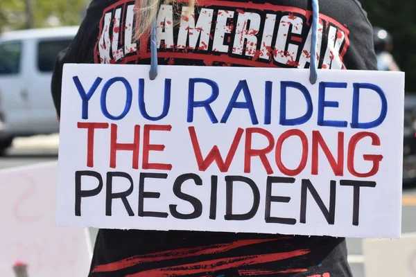 Supporters Former President United States Donald Trump Rally Participate Vehicle — Fotografia de Stock