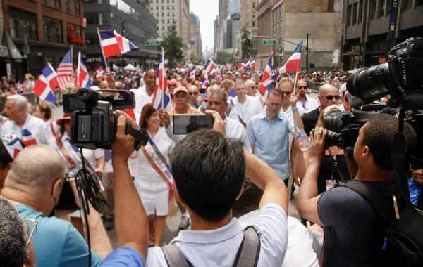 New York Governor Hochul Dominican Day Parade 2022 August 2022 — Stok fotoğraf