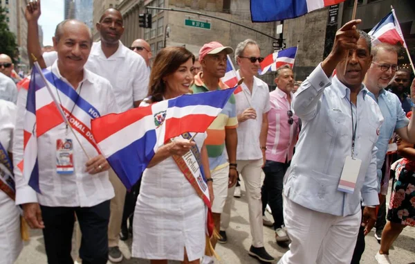 New York Governor Hochul Dominican Day Parade 2022 August 2022 — Foto Stock