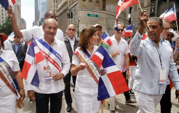 New York Governor Hochul Dominican Day Parade 2022 August 2022 — Stockfoto