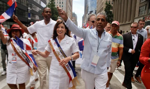 New York Governor Hochul Dominican Day Parade 2022 August 2022 — Foto Stock