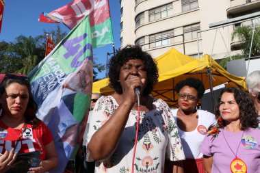 (INT) Marcelo Freixo opens electoral campaign at Penha Church. August 16, 2022, Rio de Janeiro, Brazil: The PSB candidate for governor of Rio de Janeiro, Marcelo Freixo, opens his campaign on the steps of Penha church, in Fluminense