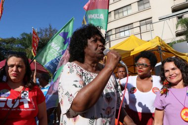 (INT) Marcelo Freixo opens electoral campaign at Penha Church. August 16, 2022, Rio de Janeiro, Brazil: The PSB candidate for governor of Rio de Janeiro, Marcelo Freixo, opens his campaign on the steps of Penha church, in Fluminense
