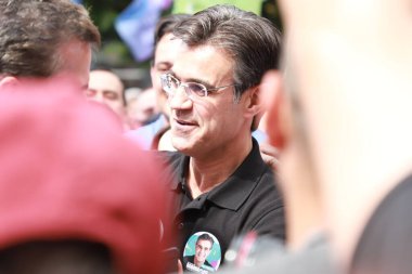 The beginning of Political Campaign of PSDB Governorship candidate Rodrigo Garcia in Sao Paulo. August 16, 2022, Sao Paulo, Brazil: The governor of Sao Paulo Rodrigo Garcia (PSDB), candidate for the Government