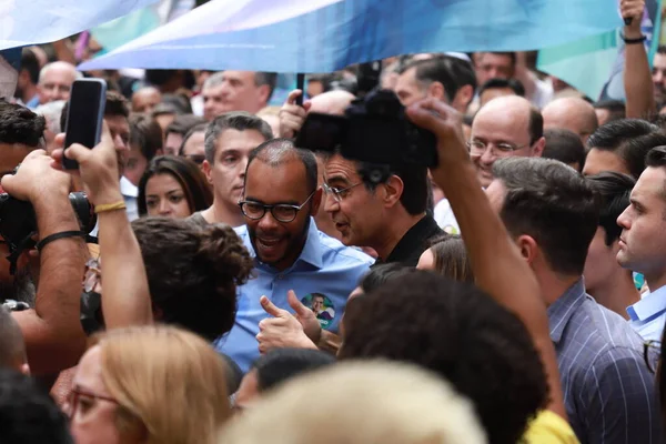 Beginning Political Campaign Psdb Governorship Candidate Rodrigo Garcia Sao Paulo — Zdjęcie stockowe