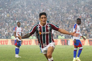 Brazil Soccer Cup - Quarterfinals: Fluminense vs Fortaleza. August 17, 2022, Rio de Janeiro, Brazil: Soccer match between Fluminense and Fortaleza, valid for the Brazil Soccer Cup - Quarterfinals: Fluminense vs Fortaleza, held at Maracana stadium, in