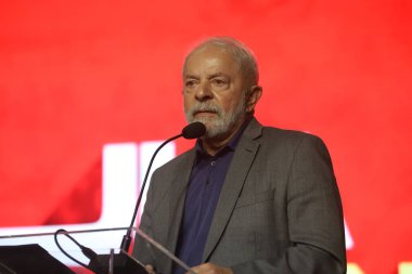 Brazilian Presidential Candidate Lula meets businessmen. August 17, 2022, Sao Paulo, Brazil: Brazilian presidential candidate under PT, Luiz Inacio Lula da Silva and Vice Geraldo Alckmin