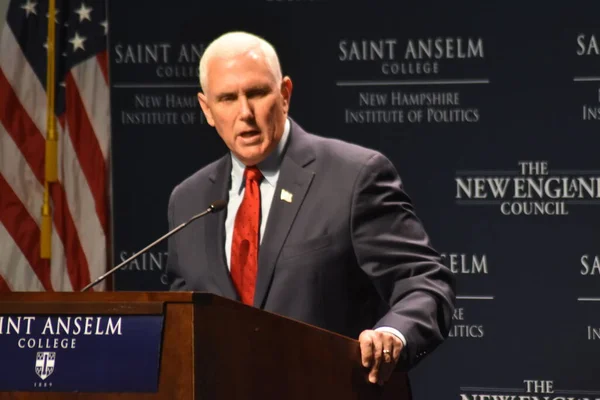 Former Vice President Mike Pence Politics Eggs New Hampshire August — Foto de Stock