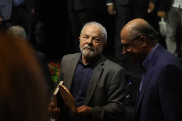Brazilian Presidential Candidate Lula Meets Businessmen August 2022 Sao Paulo — Photo