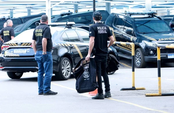 Federal Police Carry Out Operation Artemis Drug Trafficking Scheme Rio — Zdjęcie stockowe