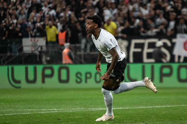 Brazil Soccer Cup - Quarterfinals: Corinthians vs Atletico Goianiense. August 17, 2022, Sao Paulo, Brazil: Soccer match between Corinthians and Atletico Goianiense, valid for the return clash of the Brazil Soccer Cup: Quarterfinals