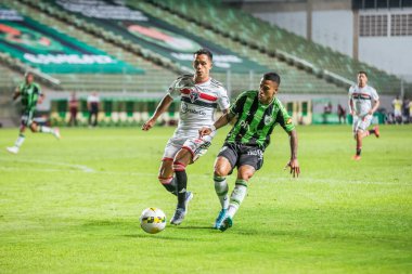 Brazil Soccer Cup - Quarterfinals: America-MG vs Sao Paulo. August 18, 2022, Belo Horizonte, Minas Gerais, Brazil: Soccer match between America-MG and Sao Paulo, valid for the return clash of the Brazil Soccer Cup - Quarterfinals