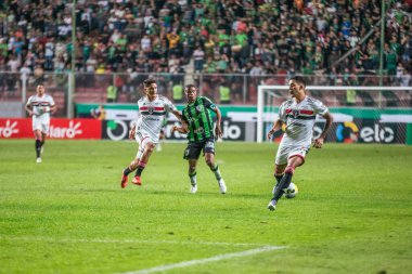 Brazil Soccer Cup - Quarterfinals: America-MG vs Sao Paulo. August 18, 2022, Belo Horizonte, Minas Gerais, Brazil: Soccer match between America-MG and Sao Paulo, valid for the return clash of the Brazil Soccer Cup - Quarterfinals