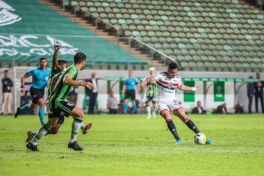Brazil Soccer Cup - Quarterfinals: America-MG vs Sao Paulo. August 18, 2022, Belo Horizonte, Minas Gerais, Brazil: Soccer match between America-MG and Sao Paulo, valid for the return clash of the Brazil Soccer Cup - Quarterfinals