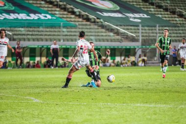 Brazil Soccer Cup - Quarterfinals: America-MG vs Sao Paulo. August 18, 2022, Belo Horizonte, Minas Gerais, Brazil: Soccer match between America-MG and Sao Paulo, valid for the return clash of the Brazil Soccer Cup - Quarterfinals