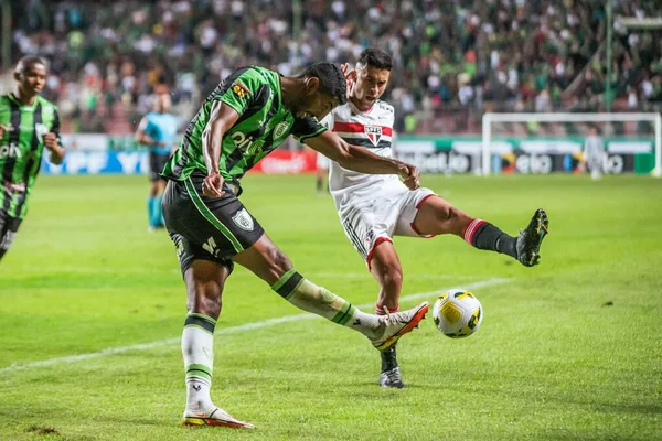 Brazil Soccer Cup - Quarterfinals: America-MG vs Sao Paulo. August 18, 2022, Belo Horizonte, Minas Gerais, Brazil: Soccer match between America-MG and Sao Paulo, valid for the return clash of the Brazil Soccer Cup - Quarterfinals
