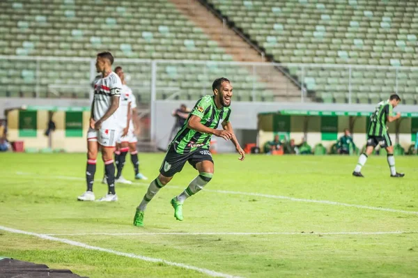 Brazil Soccer Cup - Quarterfinals: America-MG vs Sao Paulo. August 18, 2022, Belo Horizonte, Minas Gerais, Brazil: Soccer match between America-MG and Sao Paulo, valid for the return clash of the Brazil Soccer Cup - Quarterfinals