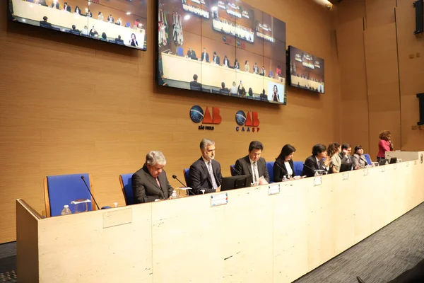 Brazilian Presidential Candidate Simone Tebet Mdb Visits Brazilian Bar Association — Stok fotoğraf