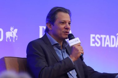 (INT) Discussions on Elections 2022 in Sao Paulo. August 19, 2022, Sao Paulo, Brazil: The Governorship candidate for Sao Paulo Fernando Haddad (PT) participates in a discussion promoted by Estadao 