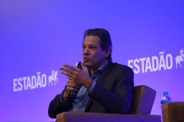 (INT) Discussions on Elections 2022 in Sao Paulo. August 19, 2022, Sao Paulo, Brazil: The Governorship candidate for Sao Paulo Fernando Haddad (PT) participates in a discussion promoted by Estadao 