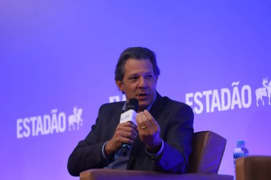 (INT) Discussions on Elections 2022 in Sao Paulo. August 19, 2022, Sao Paulo, Brazil: The Governorship candidate for Sao Paulo Fernando Haddad (PT) participates in a discussion promoted by Estadao 