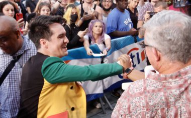 Panic! at the Disco performs live at NBC Today Show. August 19, 2022, New York, USA: Panic! at the Disco performs live at NBC Todays Citi Summer Concert Series at Rockefeller Plaza with the presence of fans. 