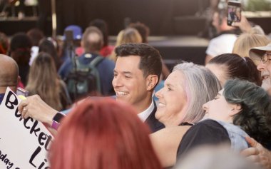 Panic! at the Disco performs live at NBC Today Show. August 19, 2022, New York, USA: Panic! at the Disco performs live at NBC Todays Citi Summer Concert Series at Rockefeller Plaza with the presence of fans. 