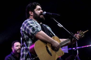 Brazilian Duo Cesar Menotti & Fabiano perform live at 50th Expo EFAPI. August 18, 2022, Santo Antonio da Platina, Parana, Brazil: Brazilian duo Cesar Menotti & Fabiano perform at the 50th EXPO EFAPI