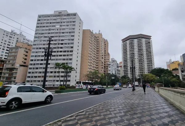 Weather Situation Sao Paulo August 2022 Sao Paulo Brazil Pedestrians — Fotografia de Stock
