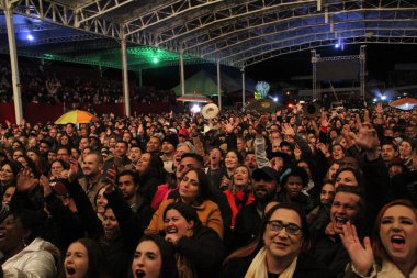 Show of the Brazilian Banda Roupa Nova at the 50th edition of the Agropecuaria do Norte Pioneiro fair. August 20, 2022, Santo Antonio da Platina, Parana, Brazil