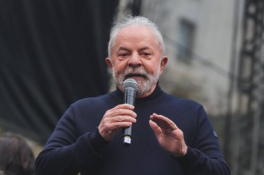 Lula and Alckmin participate in Protest in favor of Democracy in Sao Paulo. August 20, 2022, Sao Paulo, Brazil: The presidential candidate Lula da Silva (PT) and his vice Geraldo Alckmin (PSB)