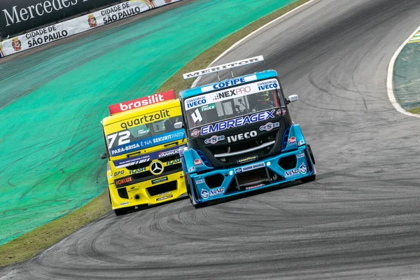 Motorsport Qualifying Training 6Th Stage Truck Cup 2022 Interlagos August — 스톡 사진