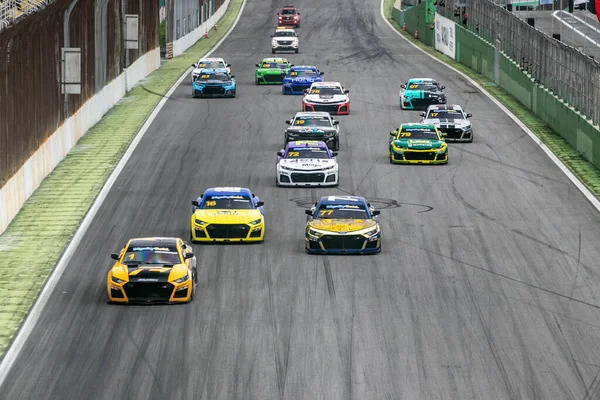 Motorsport Test 6Th Stage Sprint Race Interlagos Racetrack August 2022 — Fotografia de Stock