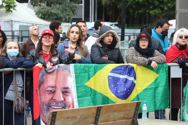 Lula Alckmin Participate Protest Favor Democracy Sao Paulo August 2022 — 图库照片